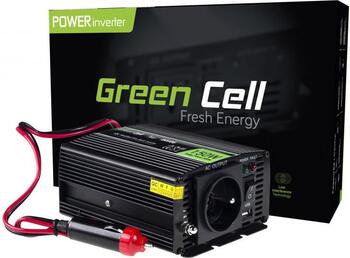 Green Cell 12V uz 230V Automašīnas strāvas pārveidotājs 150W / 300W (GREEN-INV06)