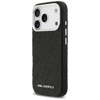 Karl Lagerfeld Grained PU Repeated Logo MagSafe Case Чехол для Apple iPhone 17 Pro (KLHMP17LPGKLFOFK)