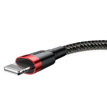 Baseus Cafule USB Lightning Кабель для зарядки 2.4A 1m / красный/чёрный (CALKLF-B19)