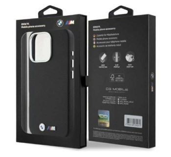 BMW M Edition Kevlar wrapped metal Чехол Для Apple iPhone 16 Pro Max (BMHCP16X23PUFWKEV)