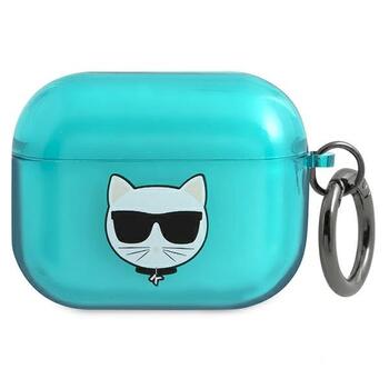 Karl Lagerfeld KLAPUCHFL AirPods Procover Aizsargapvalks priekš AirPods Pro Choupette / zils (KLAPUCHFL)