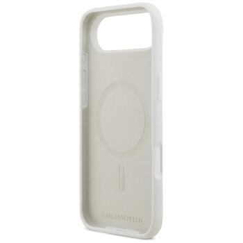 Case Karl Lagerfeld Silicone Karl Sketch & Logo MagSafe Aizsargapvalks priekš iPhone Air / balts (KLHMP17MSKIGROH)