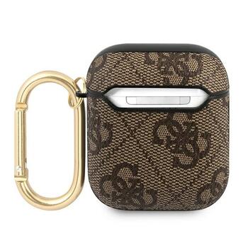 Guess GUA24GSMW AirPods cover 4G Script Metal Collection Защитный чехол для AirPods / коричневый (GUA24GSMW)