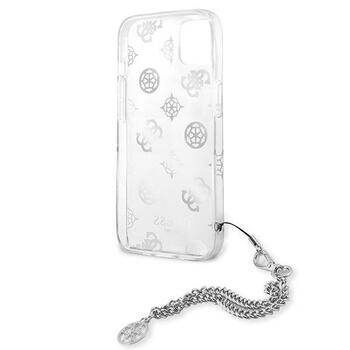 Guess GUHCP13SKSPESI Peony Chain Collection Aizsargapvalks priekš iPhone 13 mini 5,4