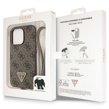 Guess GUHCP13LP4TDSCPW Hardcase Crossbody 4G Metal Logo Защитный чехол для iPhone 13 Pro / 13 6.1