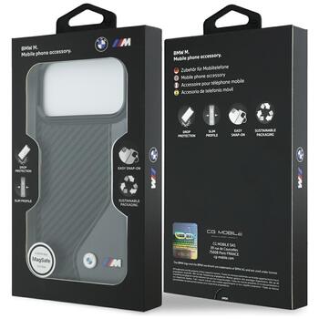 BMW M Carbon Logo MagSafe Case Aizsargapvalks priekš Apple iPhone 17 Pro Max (BMHMP17X25PCCSCAK)