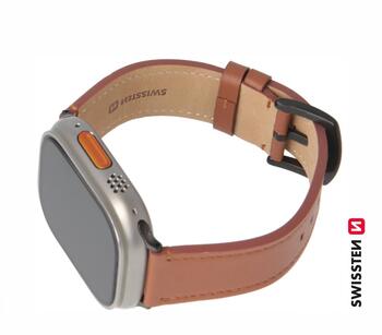 Swissten Кожаный Ремешок Для Apple Watch 42 / 44 / 45 / 49mm (46000813)
