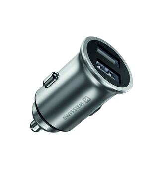 Swissten Eco Friendly Metal Премиум Автомобильная зарядка 2 x USB 4.8A (20115100ECO)
