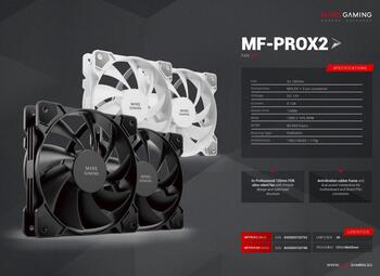 Mars Gaming MFPROX2 2x 120mm PC Case Fan (MFPROX2)