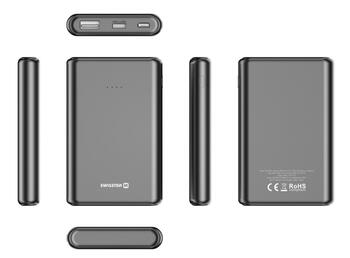 Swissten Line Power Bank Переносная зарядная батарея USB / USB-C / Micro USB / 10W / 5000 mAh (22013910)