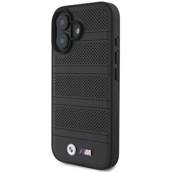 BMW M Perforated And Stitched Line MagSafe Aizsargapvalks priekš Apple iPhone 16 (BMHMP16S23PUSPK)