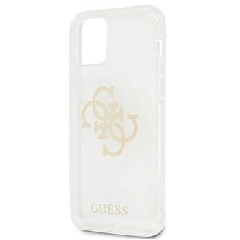 Guess GUHCP12LPCUGL4GTR Glitter 4G Big Logo Защитный чехол для iPhone 12 Pro Max 6,7