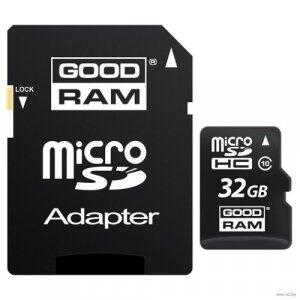 Goodram 32GB Micro SDHC U1-I Class 10 Kарта памяти с адаптером (M1AA-0320R12)
