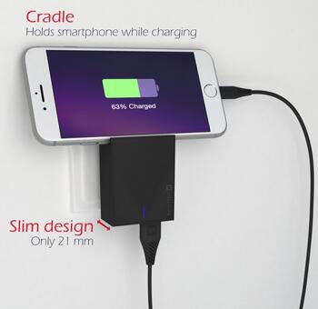 Swissten MFI Apple Сертифицированное Зарядное устройство USB 3А / 15W С проводом Lightning 1.2m (SW-DET-3AWCLMFI-BK)