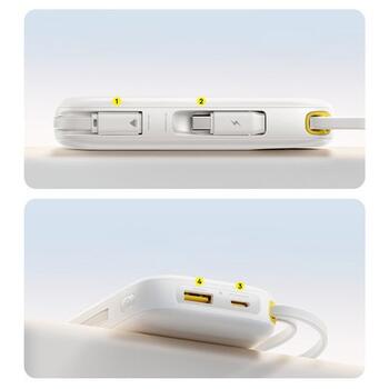 Baseus EnerFill FC31 Портативный аккумулятор 20000 mAh 22.5W USB-C + Lightning / белый (6932172691189)