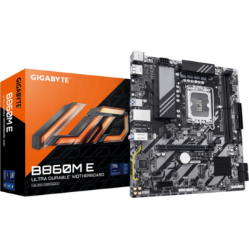 Gigabyte B860M E 1.0 Mātesplate Intel LGA1851 / B860 / DDR5 / 4×DIMM / microATX (B860ME)