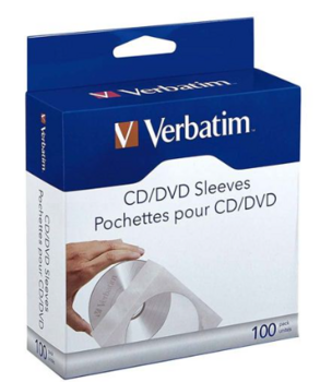 Verbatim Обложки для CD/DVD 100шт (49976V)