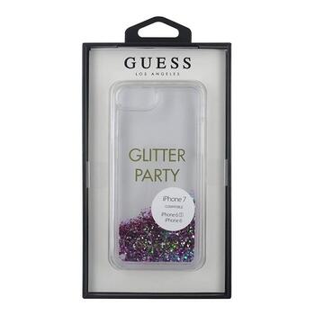 Guess GUHCP7GLUQPU Liquid Glitter Party Защитный чехол для iPhone 6/7/8/SE 2020 / SE 2022 / фиолетовый (GUHCP7GLUQPU)