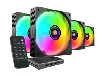 Mars Gaming MFSI4KIT Комплект 4x вентиляторов для ПК 120мм ARGB (MFSI4KIT)