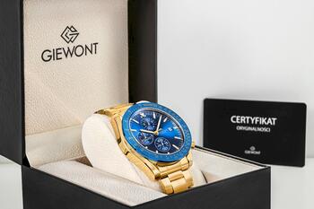 Giewont Chronograph Sapphire Vīriešu pulkstenis / zeltains-zils (GW8720-B6)