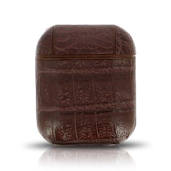 Devia Lux Series Eco Кожаный чехол с магнитным карабином Apple AirPods 1st Generation (D0313)