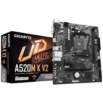 Gigabyte A520M K V2 Mātesplate Micro ATX / AMD AM4 / A520 / DDR4 (A520M-K-V2)