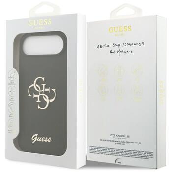 Guess Silicone Big 4G Script Case Защитный чехол для iPhone Air / чёрный (GUHCP17MSC4GSMK)