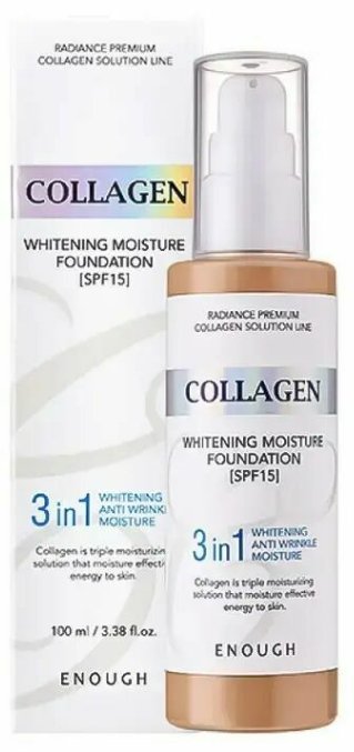 Enough Face cream Brightening Collagen Whitening Moisture Тональный Крем SPF15 (23) 100 ml (8809605870856)