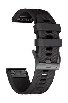 Tech-Protect Smooth Watch Strap Ремешок для Garmin Fenix 5/6/6 Pro 22mm / чёрный (5906735412635)