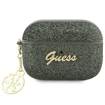 Guess GUAP2GLGSHA Glitter Flake 4G Charm Защитный чехол для AirPods Pro 2 (2022/2023) / хаки (GUAP2GLGSHA)