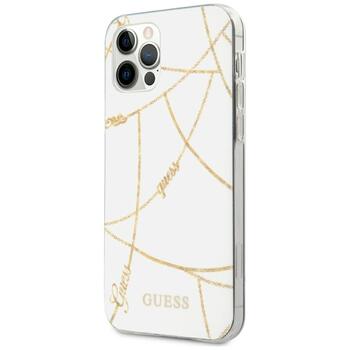 Guess GUHCP12LPCUCHWH Gold Chain Collection Защитный чехол для iPhone 12 Pro Max 6,7