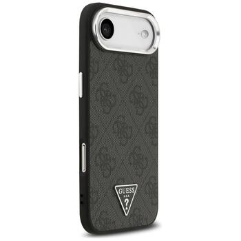 Guess 4G Triangle Logo MagSafe Case Защитный чехол для iPhone Air / чёрный серебристый (GUHMP17MP4TSRCMK)