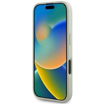 Guess Grained Big 4G Logo Small Classic Logo Case Защитный чехол для iPhone 16 / зелёный (GUHCP16SPGT4MBN)