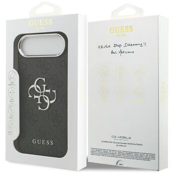 Guess 4G Big 4G Classic Logo Защитный чехол для iPhone 17 Air / чёрно-серебристый (GUHCP17MP4G4SMCK)