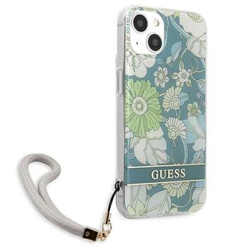 Guess GUHCP13SHFLSN Flower Strap Aizsargapvalks priekš iPhone 13 mini 5,4