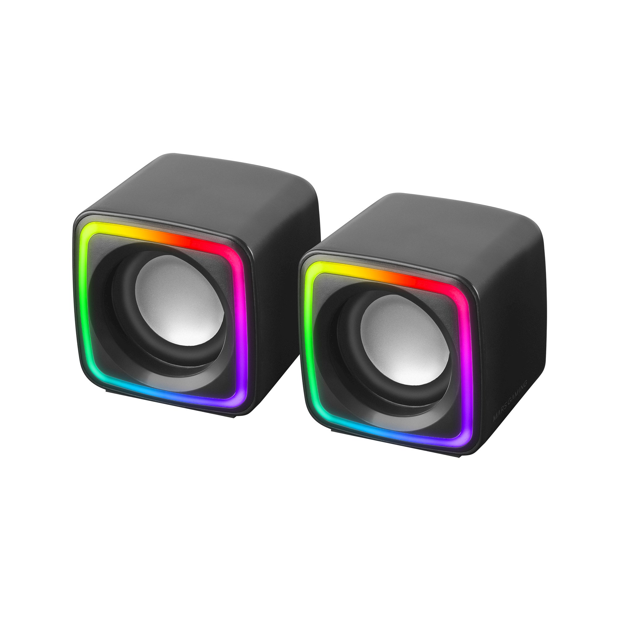 Mars Gaming MSCUBE Компактные RGB игровые колонки DSP 8W / чёрные (MSCUBE)