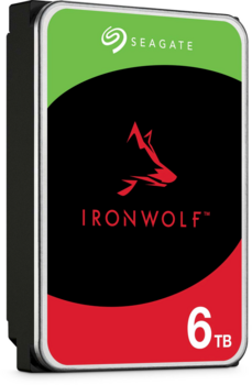 Seagate IronWolf Cietais disks 6 TB / 3.5 SATA‑600 (ST6000VN006)