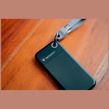 Verbatim 32282 Pocket SSD Внешний накопитель 512GB USB-C 3.2 gen.2 брелок / чёрный-серый (32282)