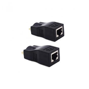 RoGer HDMI 2.0 Extender RJ45 / cat5e/6 / 30m / 4K (RO-HDMIEXTNDR-30M)