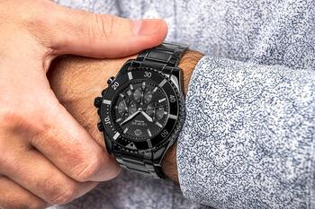 Giewont Vīriešu pulkstenis Chronograph Sapphire / melns (GW3970-B4)