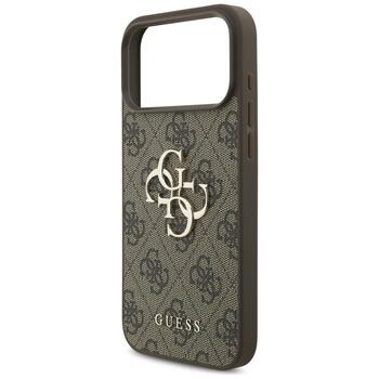 Guess 4G Big Logo Case Защитный чехол для iPhone 17 Pro Max / коричневый (GUHCP17X4GMGBR)
