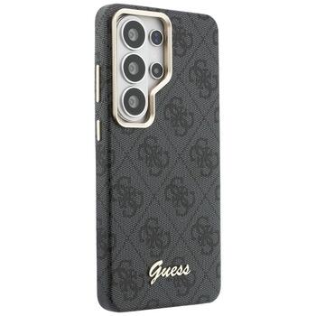 Guess 4G Script MagSafe Case Защитный чехол для Samsung Galaxy S26 Ultra / чёрный (GUHMS26L5P4FWMSK)