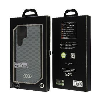 Audi IML Pattern MagSafe Aizmugurējais Apvalks priekš Samsung Galaxy S24 Ultra (AU-IMLMS24U-Q5/D3-GY)