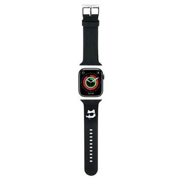 Karl Lagerfeld Strap KLAWLSLCNK 3D Rubber Choupette Head Ремешок для часов Apple Watch 42/44/45/49mm / чёрный (KLAWLSLCNK)