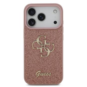 Guess PU Fixed Glitter 4G Metal Logo Case Чехол для Apple iPhone 17 Pro (GUHCP17LHG4SGP)