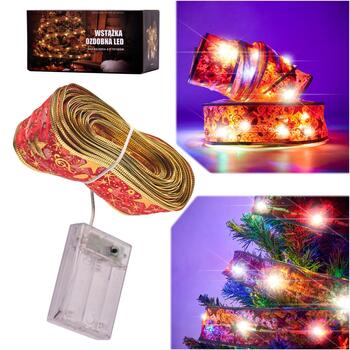 RoGer LED Dekoratīvā Lente 10m / 100LED / Daudzkrasaina (RO-4352-2)