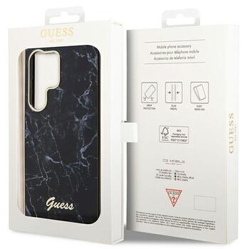 Guess GUHCS23LPCUMAK Marble Hardcase Защитный чехол для S23 Ultra S918 / чёрный (GUHCS23LPCUMAK)