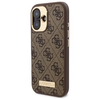 Guess GUHMP16MU4GPRW Hardcase 4G Logo Plate MagSafe Защитный чехол для iPhone 16 Plus 6.7