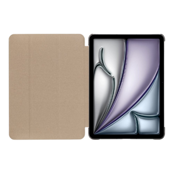 Tactical Book Tri Fold Case Planšetdatoru maciņš priekš iPad Air 11 2024/2025/Air 5 2022/Air 4 2020 / melns (TA-57983121566)