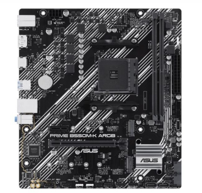 Asus Prime B550M-K ARGB AMD Mātes Plate (90MB1GC0-M0EAY0)